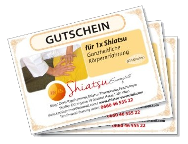 Beispielansicht des Shiatsu-Gutscheins von Shiatsu-Essenziell